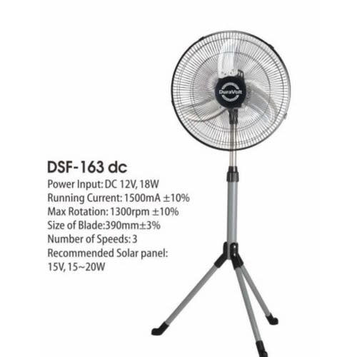 16 Energy Saving Ac - Dc Standing Fan - 12v