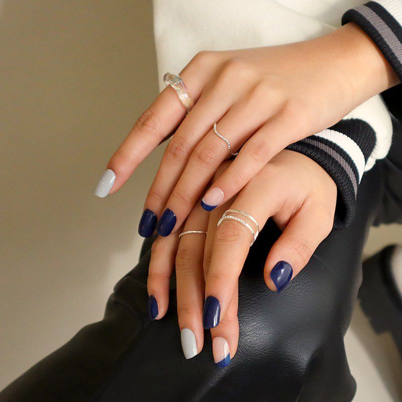 Musemark Reusable Nail Tips Edge Line Regular Square