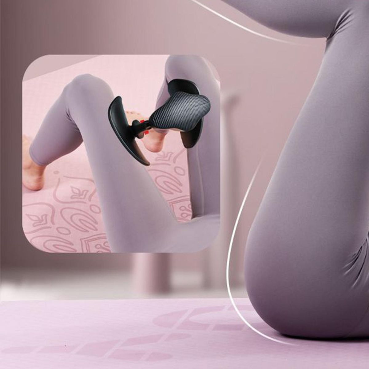 Hip Trainer Fat Burning Floor Trainer Black