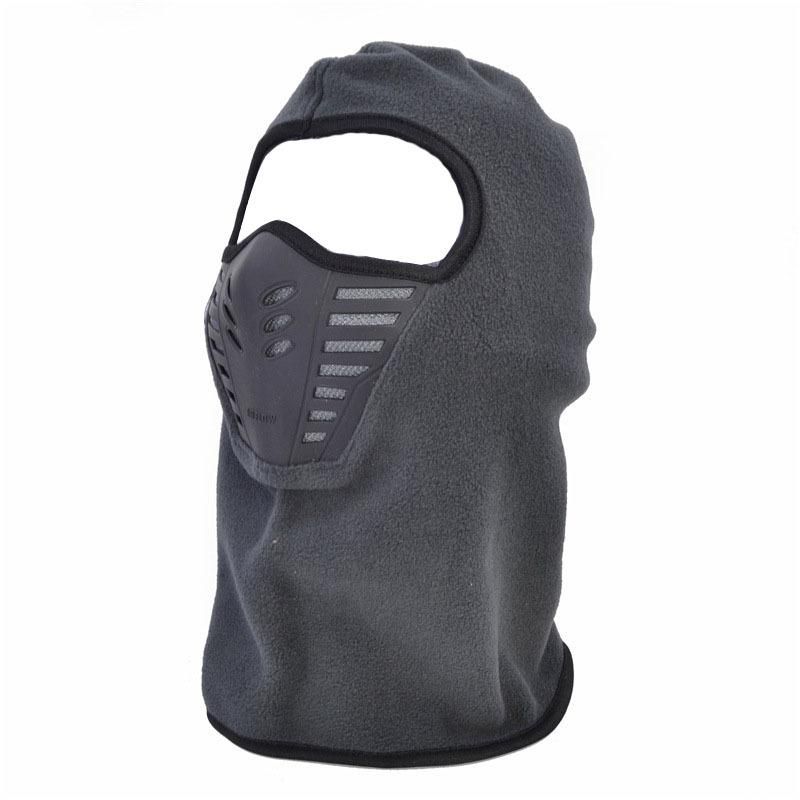 Bike Face Mask Outdoor Winter Warm Bicycle Bike Climbing Skiing Windproof Carbon Filter Thermal Fleece Balaclava Head Protector