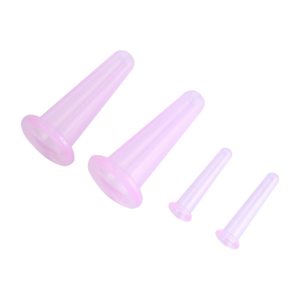Cupping 4PCS/Set Cup Massage Suction Back Body Silicone Set Anti-cellulite Eyes For Neck Cans Vacuum Massager Foot