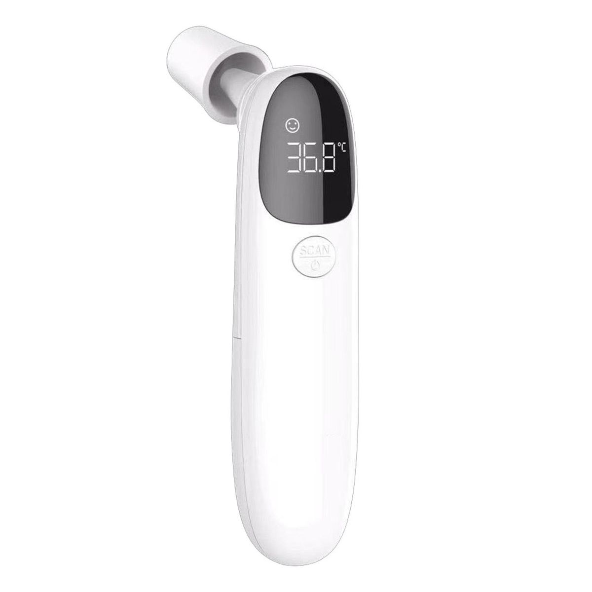 Digital Thermometer Dual Probes Forehead & Ear Temperature Measurement Sensitive Accurate Backlit Screen Non-contact Measurement