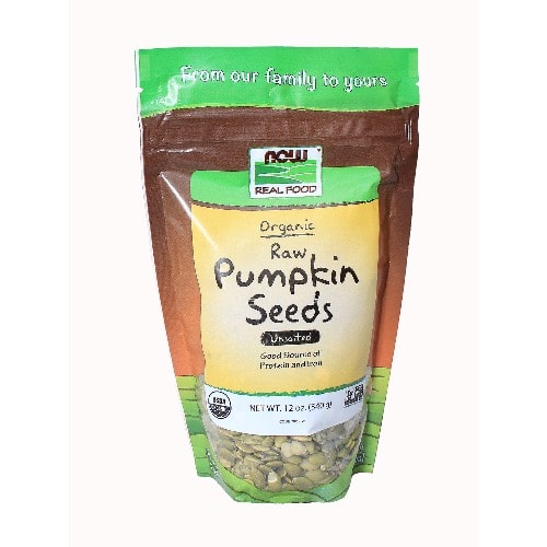 Real Organic Raw Pumpkin Seeds Unsalted - 12 Oz - 340g