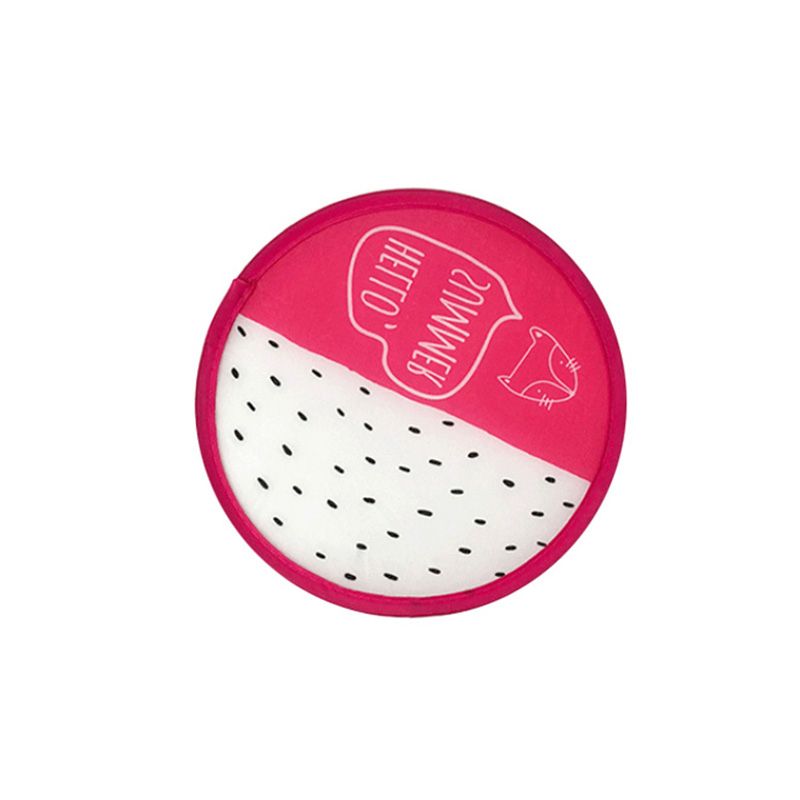 Japanese Foldable Folding Fan Cartoon Style Hanging Round Cartoon Fan Hangable Hand Cartoon TSLM1 1pcs Fan Portable Portable