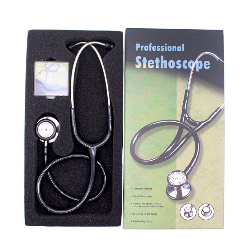 Professional Dual Head Multifunctional Stethoscope Stainless Steel Stethoscope Cardiology Doctor Nurse Heart Rate Sethoscope