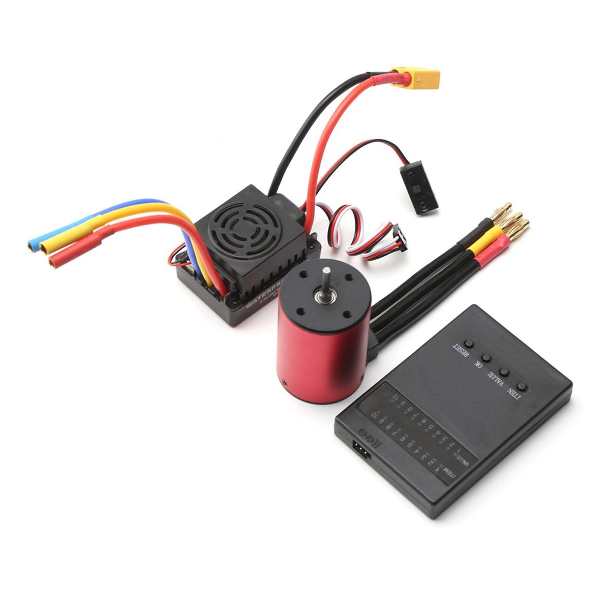 S3650 4300KV Brushless Motor 60A Brushless ESC XT60 Plug Programming Card Replacement for 1/8/1/10 Tamiya Car