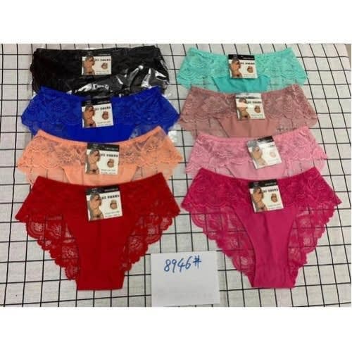 Ladies Multicolor Panties - 8Pieces
