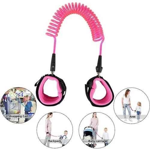 Children Anti Lost Safety Wrist Strap - 2m - Pink