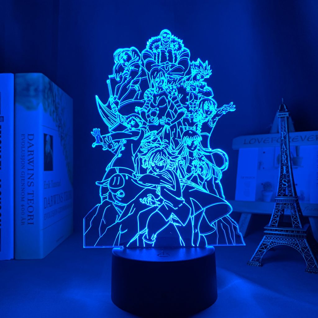 3d Led Lamp Anime The Seven Deadly Sins Group For Bedroom