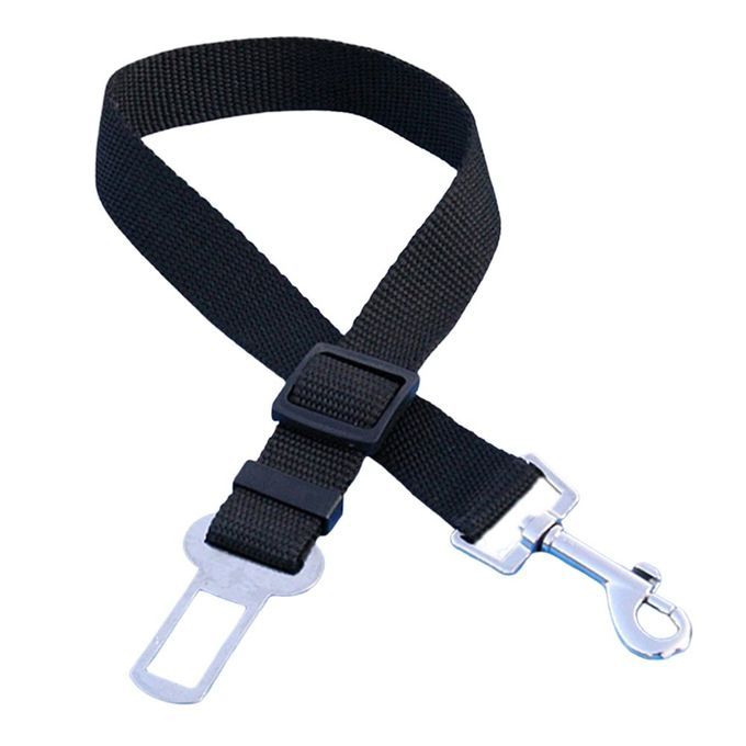 Pet Dog Cat Car Seat Belt Adjustable Harness Seatbelt Lead Leash Pet Supplies Black