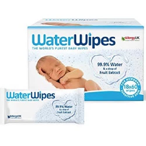 Waterwipes Baby Wipes - Unscented - Sensitive Skin - 1080 pieces