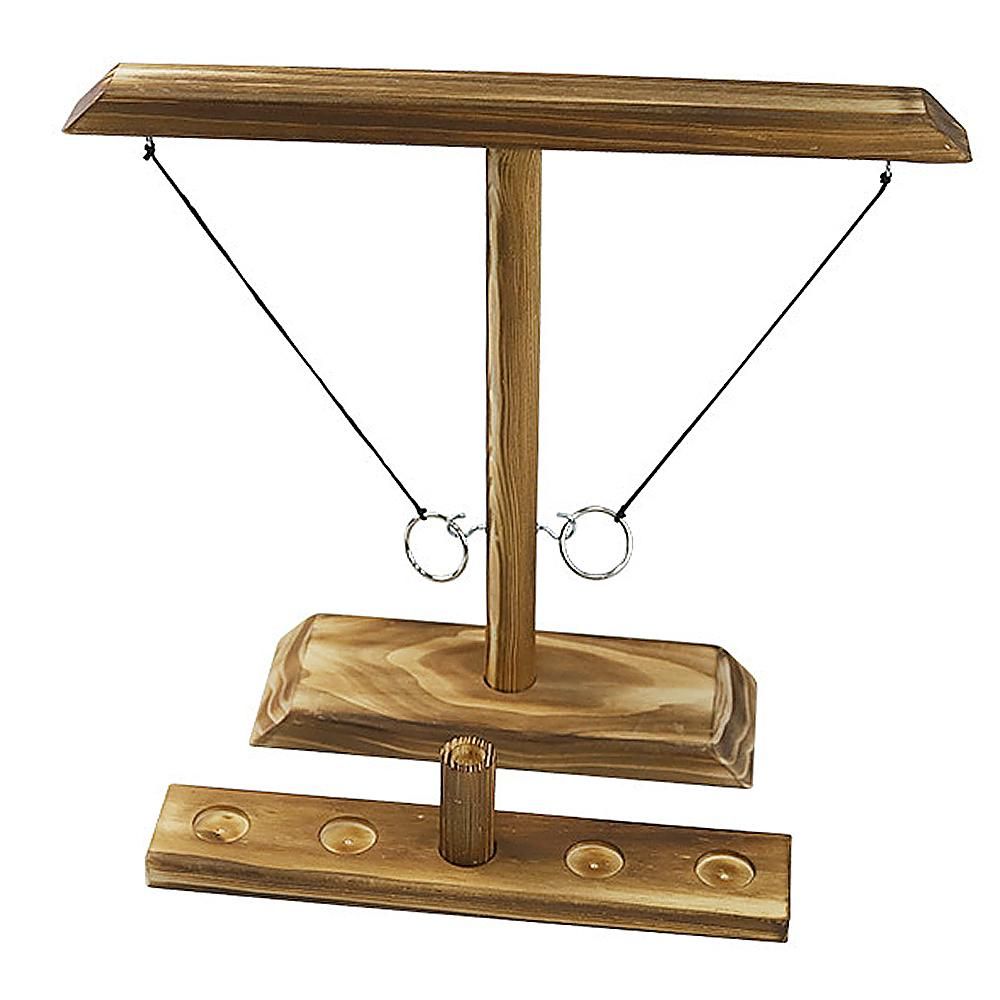 Wooden Ring Game Hook Board Games Handheld Game For Children Adult Party Home Travel