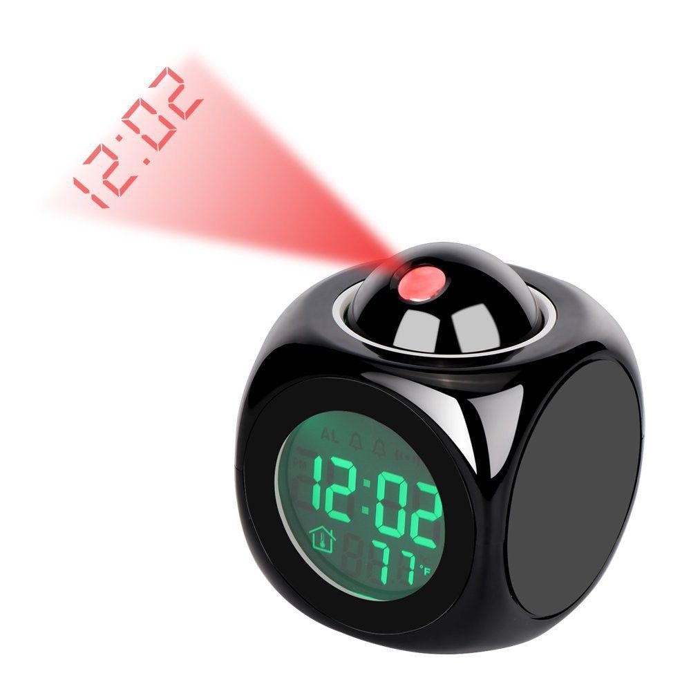 New Multi-function Projection Alarm Clock LED Projection