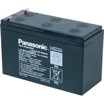 Ups Panasonic Battery - 12v 7.2ah Sealed Rechargeable Lead Acid