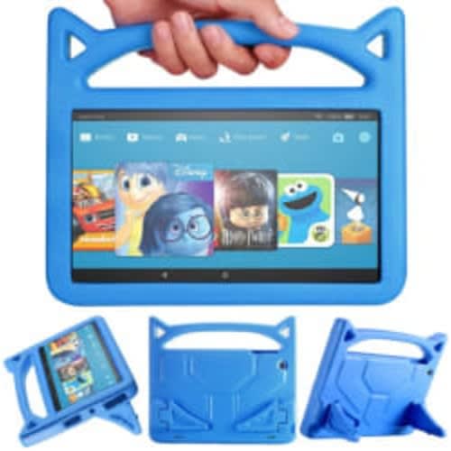 Fire 7 Tablet With Alexa - 7" Display - 1GB RAM - 16GB ROM - Blue Handle Proof Case