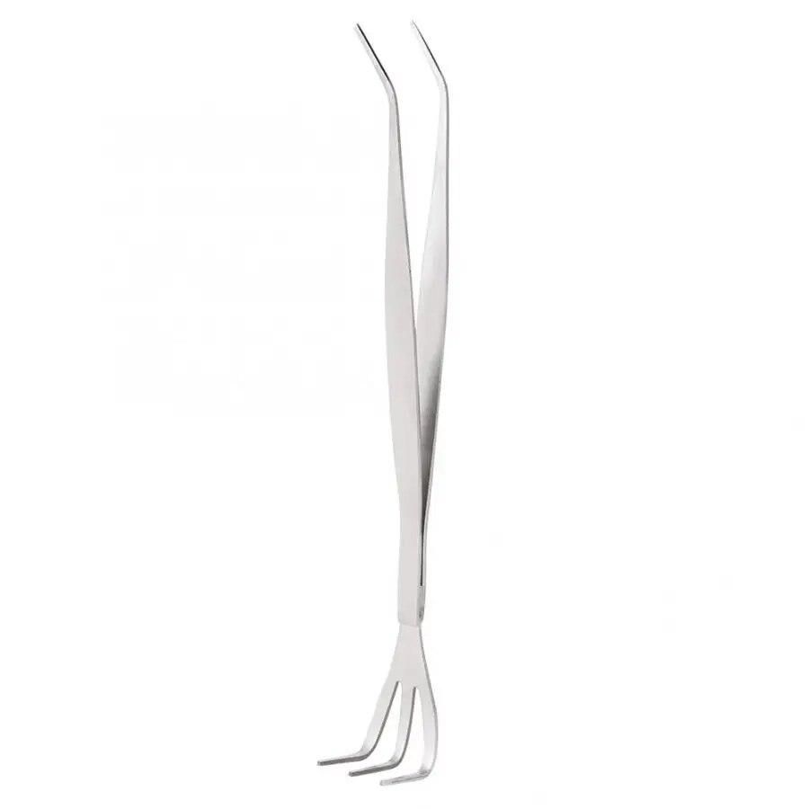 2-in-1 Stainless Steel Root Rake Bonsai Tweezers Soil Farming Tool with Ergonomical Handle Industrial Bonsai Tweezers Root