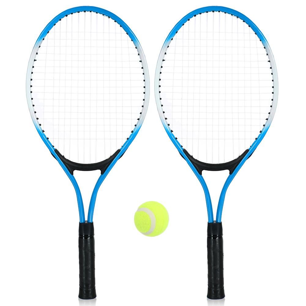 2Pcs Kids Tennis Racket String Tennis Racquets with 1 Tennis Ball and Cover Bag