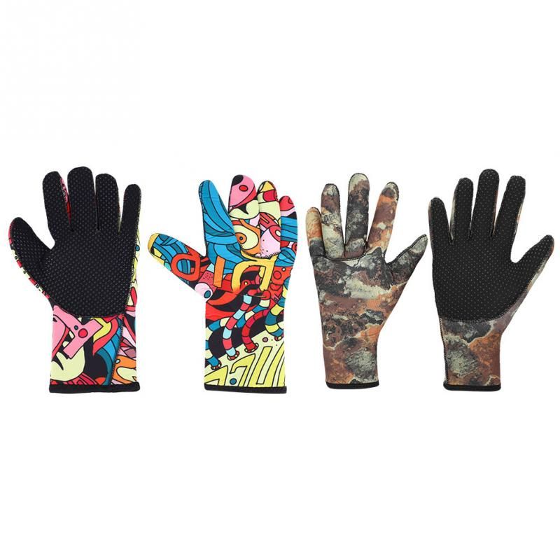 Hisea Diving Gloves Winter Swimming Warm Anti-Skid Neoprene