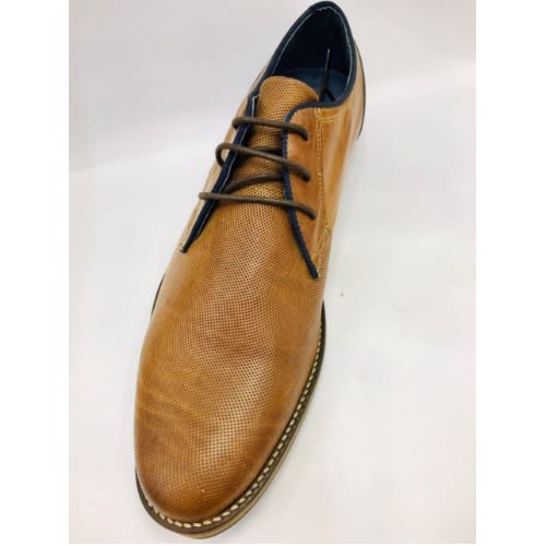Men Brogue Lace Up - Brown