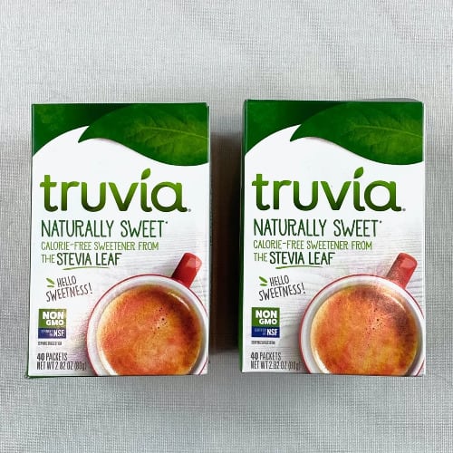Truvia Naturally Sweet Calorie Free Sweetener From The Stevia Leaf 2x 40 Pac 80g X 80 Pcs