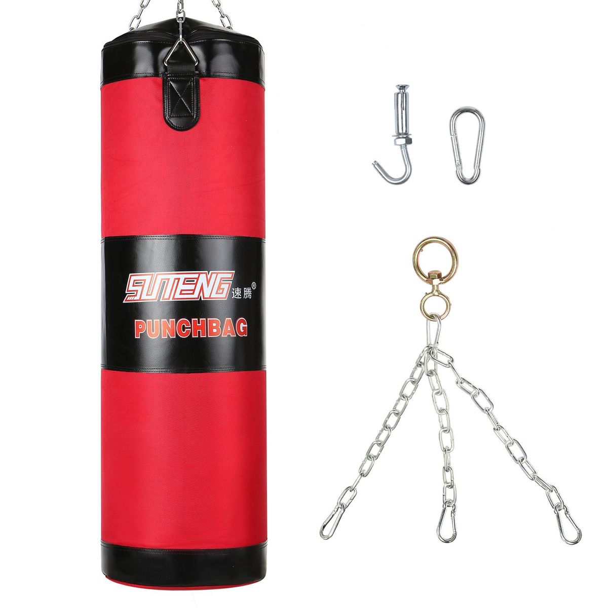 Empty Punching Bag Hanging Boxing Bag Fillable Sandbag With 20kg Max. Loading Capacity for Boxing Fitness Gym