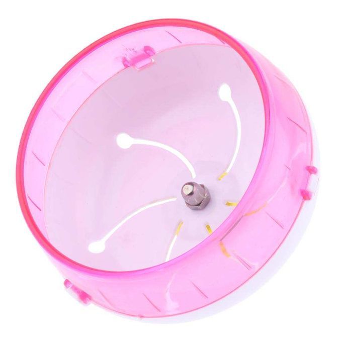 Adjustable Silent Hamster Syrian Exercise Running Spinner Wheel Pink