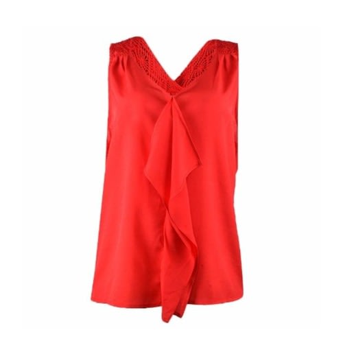 Women's Sleeveless Ruffled Top