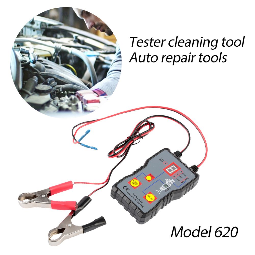 Injector Tester 12V 4 Pulse Modes Handheld Car Vehicle  Pressure System Diagnostic Scan Testing Tool Flush Cleaner