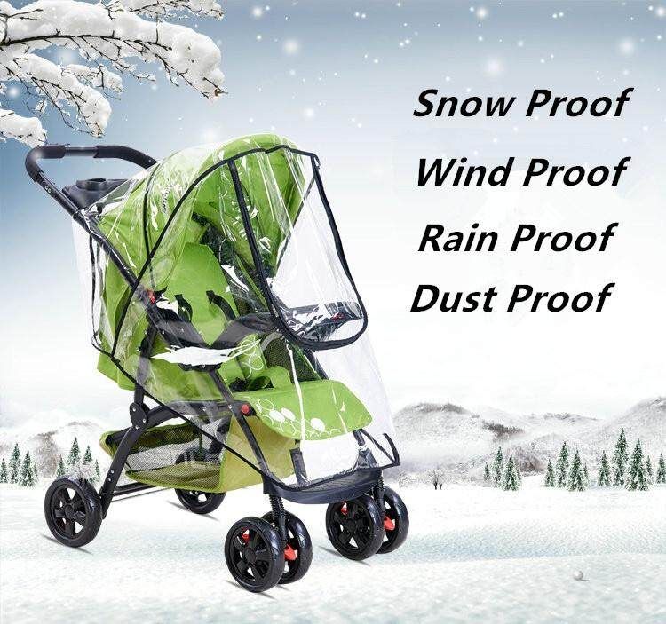 Universal Quality Clear Baby Pushchair Pram Stroller Buggy Raincover Rain Cover