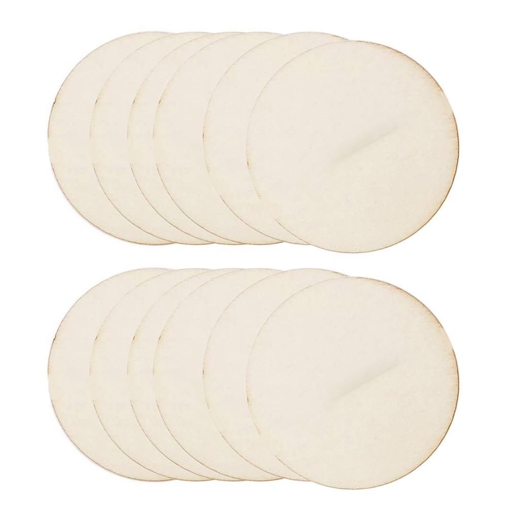 300PCS Unfinished Round Disc Wood Pieces for DIY Arts and