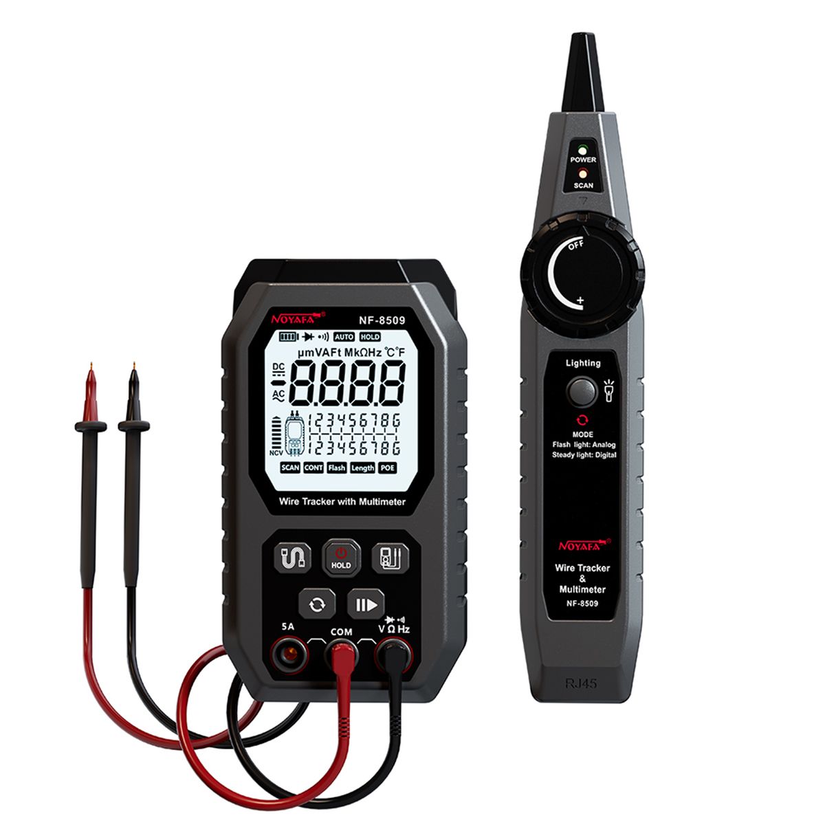 Network Cable Tester Wire Tracker With Multimeter