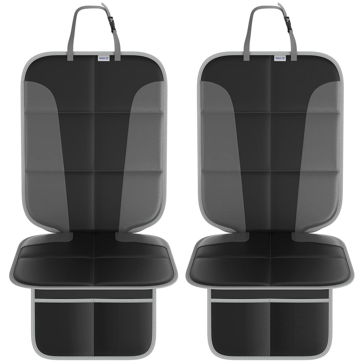 Car Seat Protector Oxford Cloth + PVC Leather Reinforcement, Superior Waterproof and Anti-Skid Performance,A Thickened car seat Protective Cover Suitable for Large Cars 2 Pack