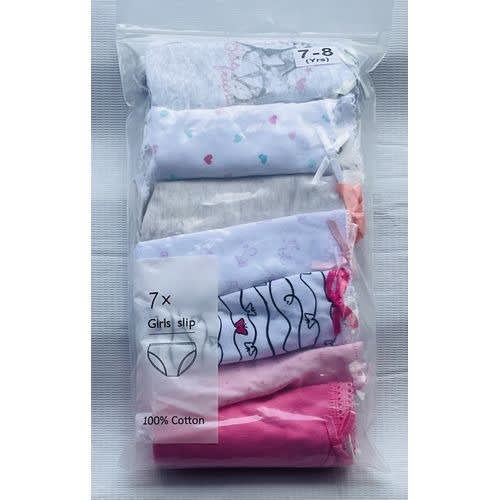 7 Pack Colored Girls Briefs- C2