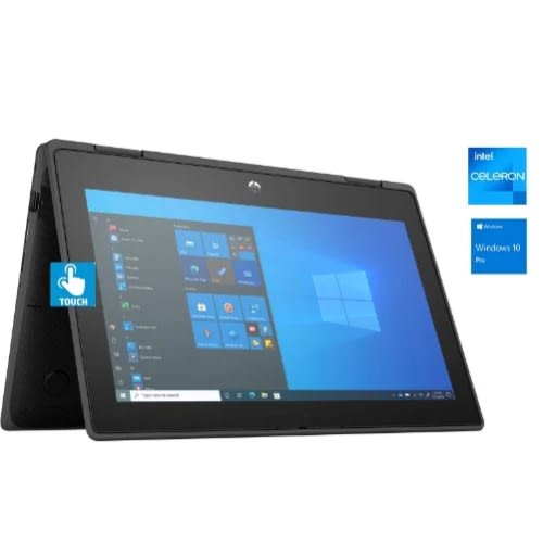 HP Probook 11 X360-512GB Ssd-4GB RAM-intel Celeron-ssd-windows 10 Pro-touchscreen+gifts