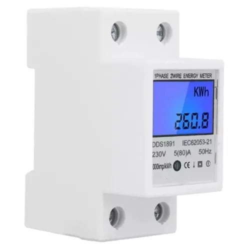 Single Phase Energy Power Meter - 80a - 17kw Wattmeter