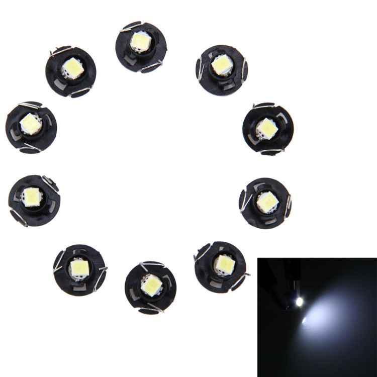 10 PCS 0.5W T4.2 Wedge Instrument Panel LED Light