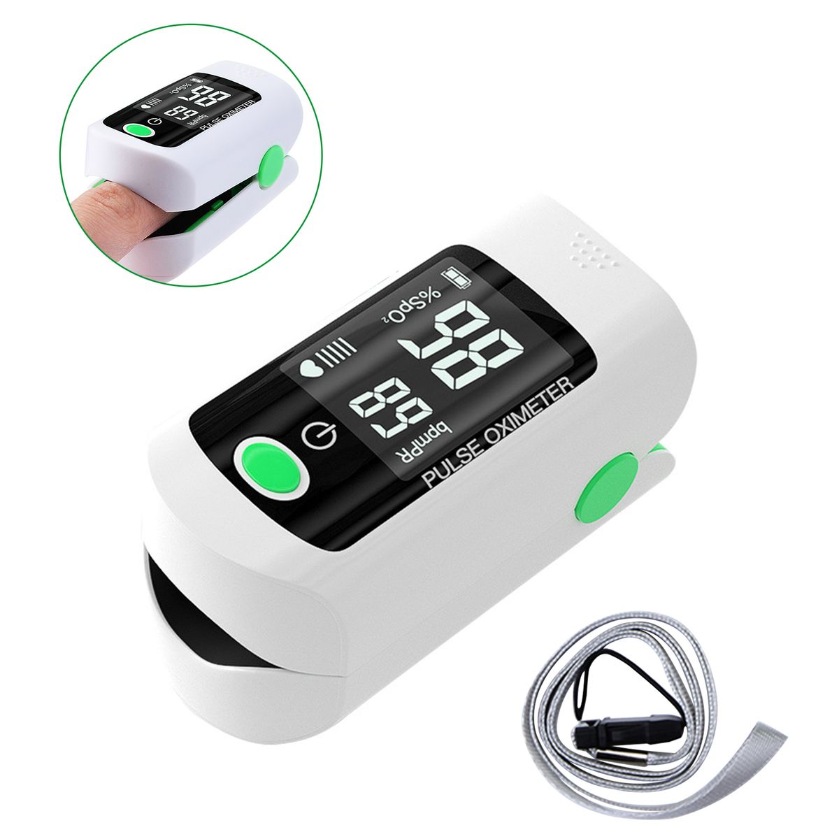 Fingertip Pulse Oximeter Blood Oxygen Saturation