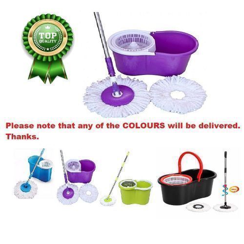 Magic Spin Easy Mop 360 Degrees -  Mop Head And Bucket