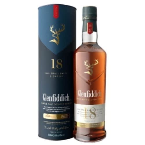 18 Year Old Single Malt Whiskey - 75cl. 24 Bottles + Free Pack Of Pet Drink