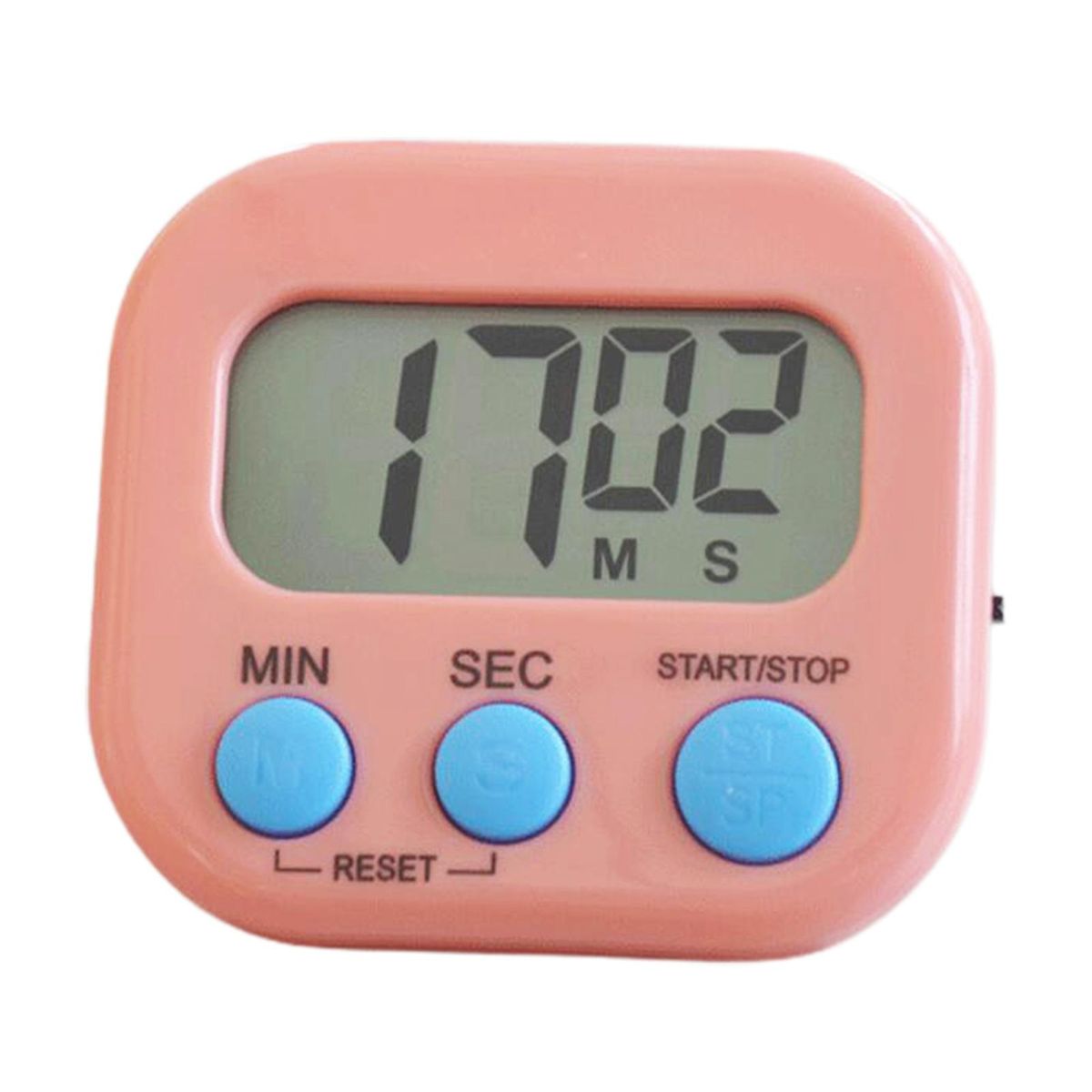 Kitchen Timer with Magnetic Suction Magnetic Lcd Digital for Cooking Pink