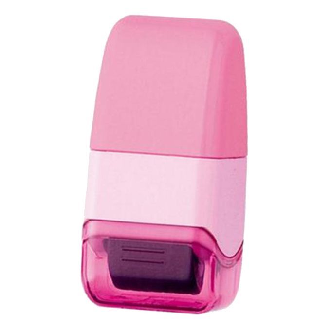 Roller Stamp Guard Privacy ID Self Inking Messy Code Light Pink