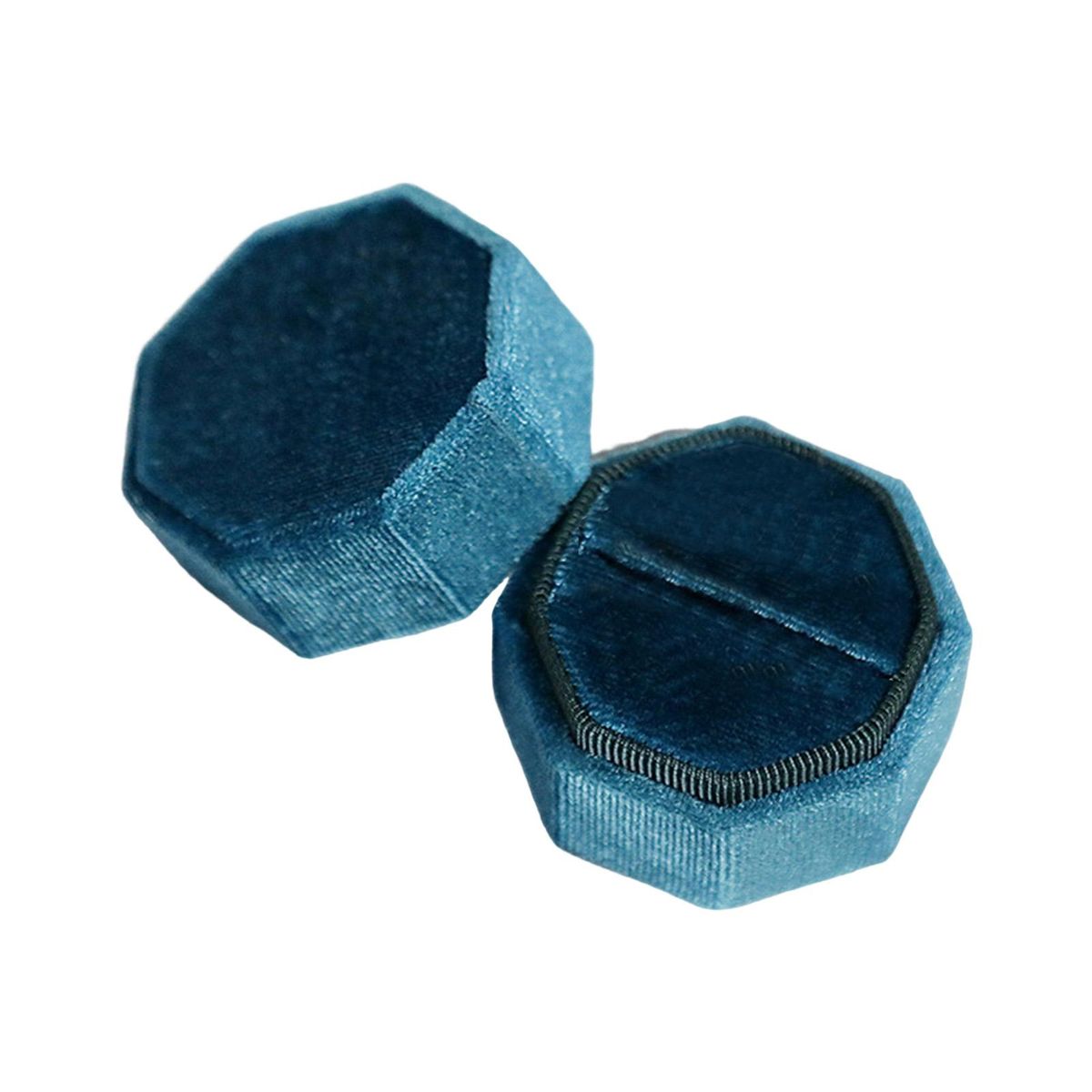 Betrothal Ring Box Engagement Wedding Party Lovers Ring Display Box Light Blue