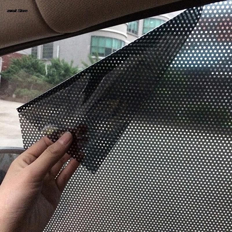 2PCS Car  Side Window Mesh Film Windshield Net Sun Shade