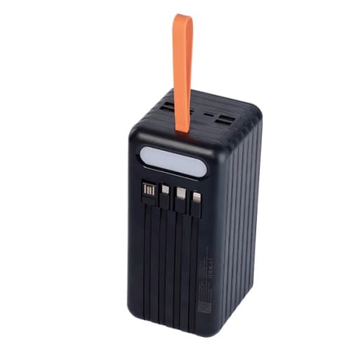 Transformer 80000mAh Power Bank With In-built Cables And Bright Led Light