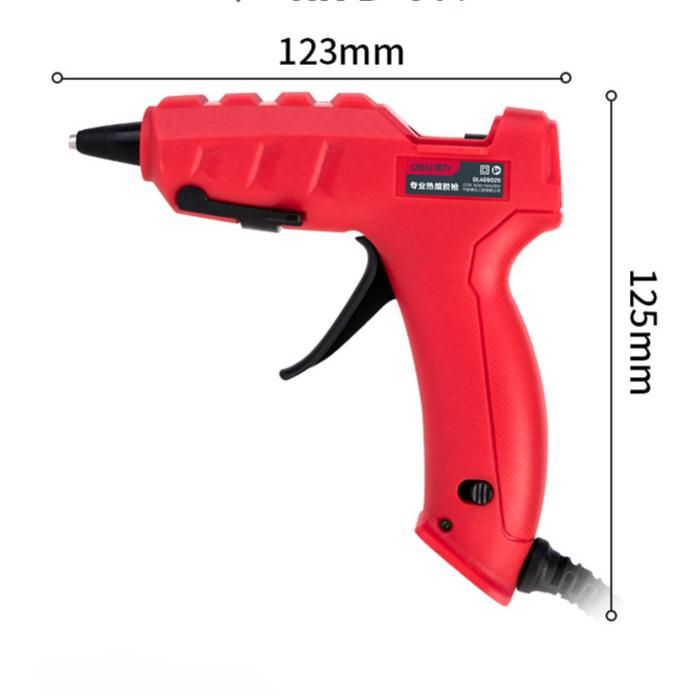 Hot Melt Glue Gun DIY Crafts Tools 20W 20V Battery Power Small Cordless Glue Gun With Glue Sticks Red