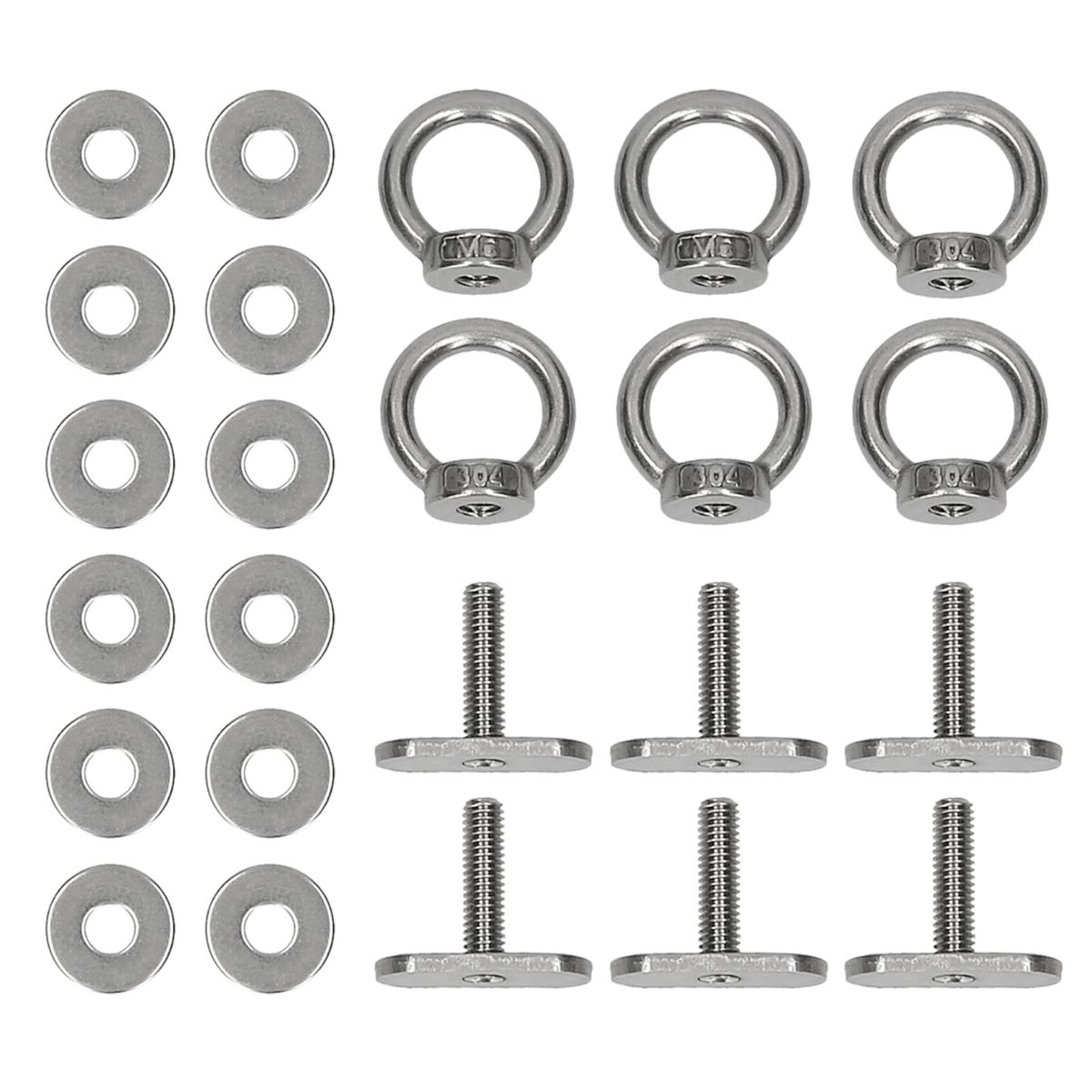 Kayak Rail Track Mount Tie Down Eyelet Track Rail Adapter