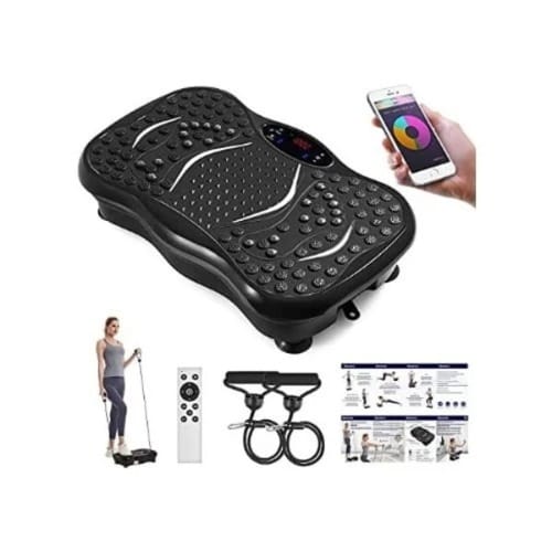 3 In 1 Fitness Vibration Massager With Bluetooth, Training Ropes And Music