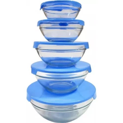 Set Of Glass Bowls-5 Pcs