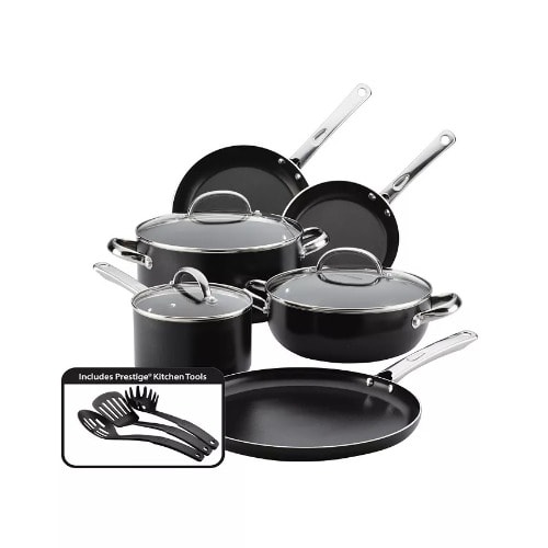 Buena Cocina Aluminum Nonstick Cookware Set -12-piece