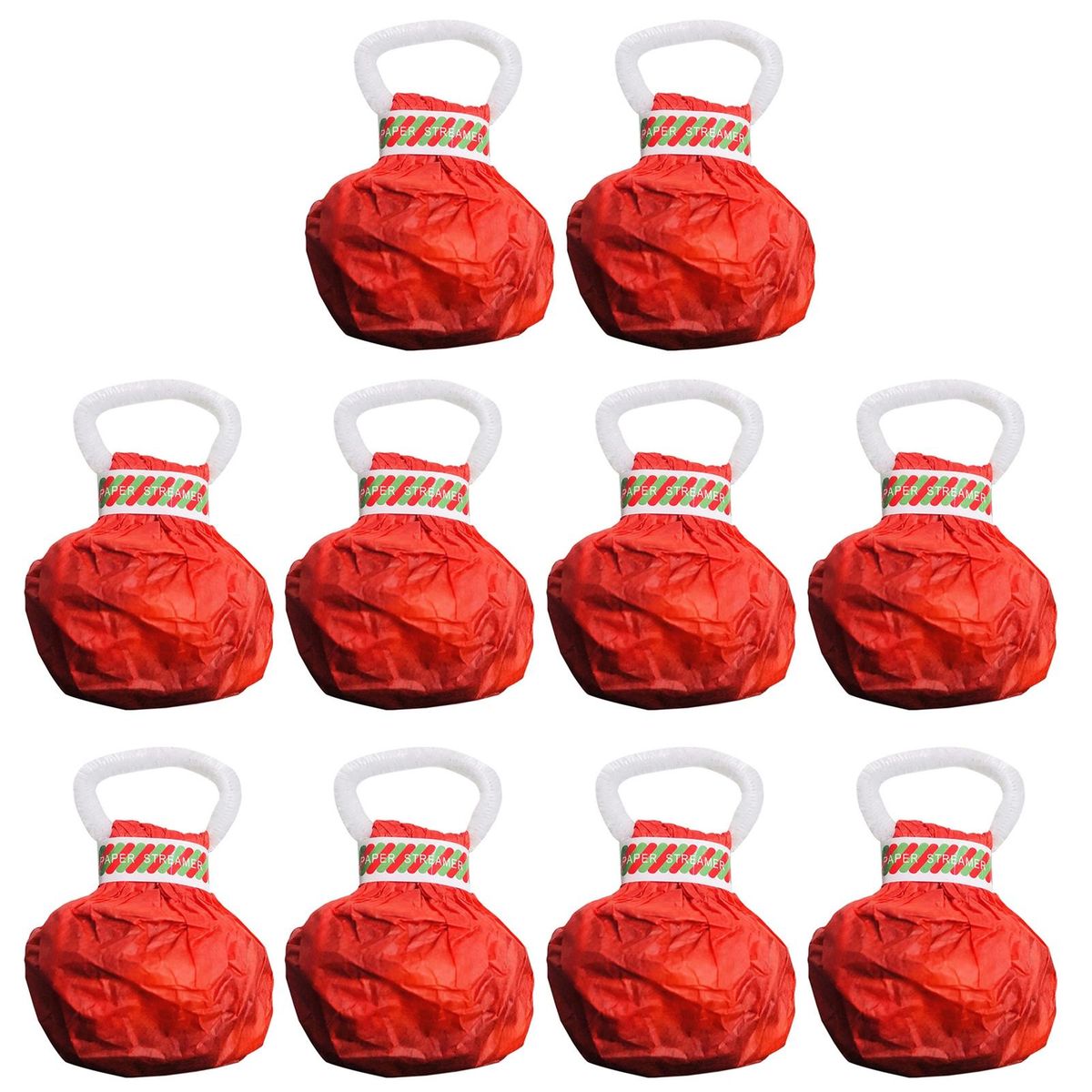 Hand-thrown Streamers 10pcs Celebration Streamer Popper for Parties Multicolor